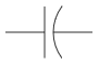 Capacitor symbol